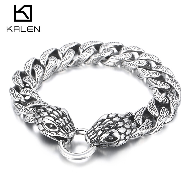 Men Accessories Bd - KALEN 15 مللي متر الأفعى أساور