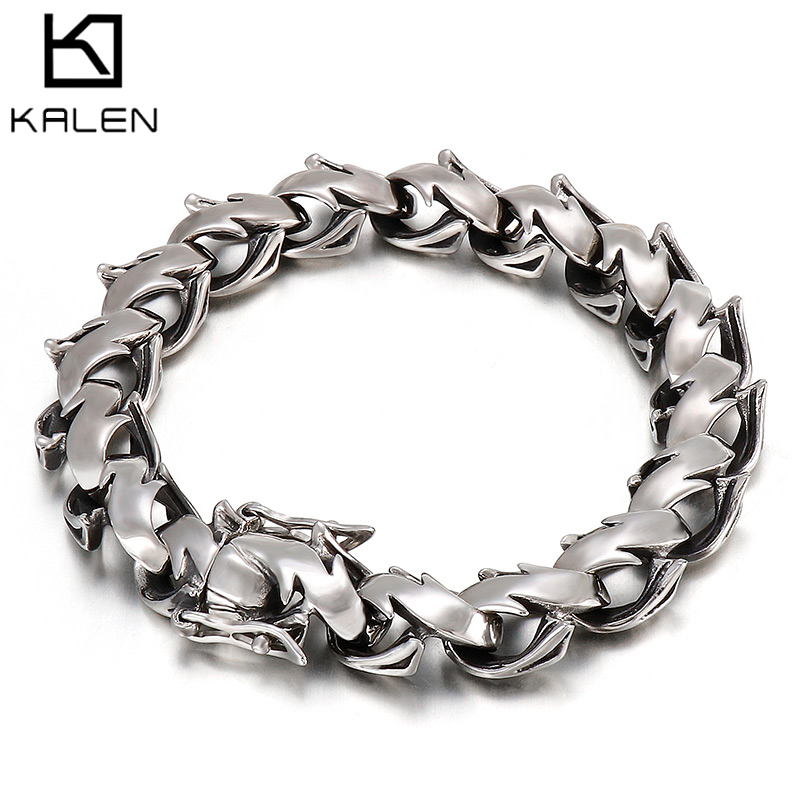 Men Accessories Bd - KALEN مصقول مكتنزة سوار الرجال ربط