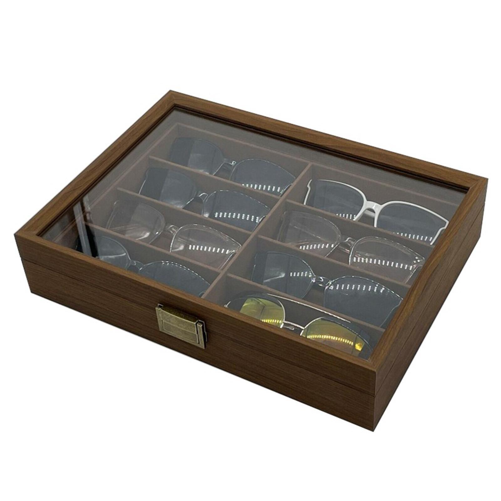 Men Accessories Drawer - صندوق منظم نظارات شمسية خشبي بـ