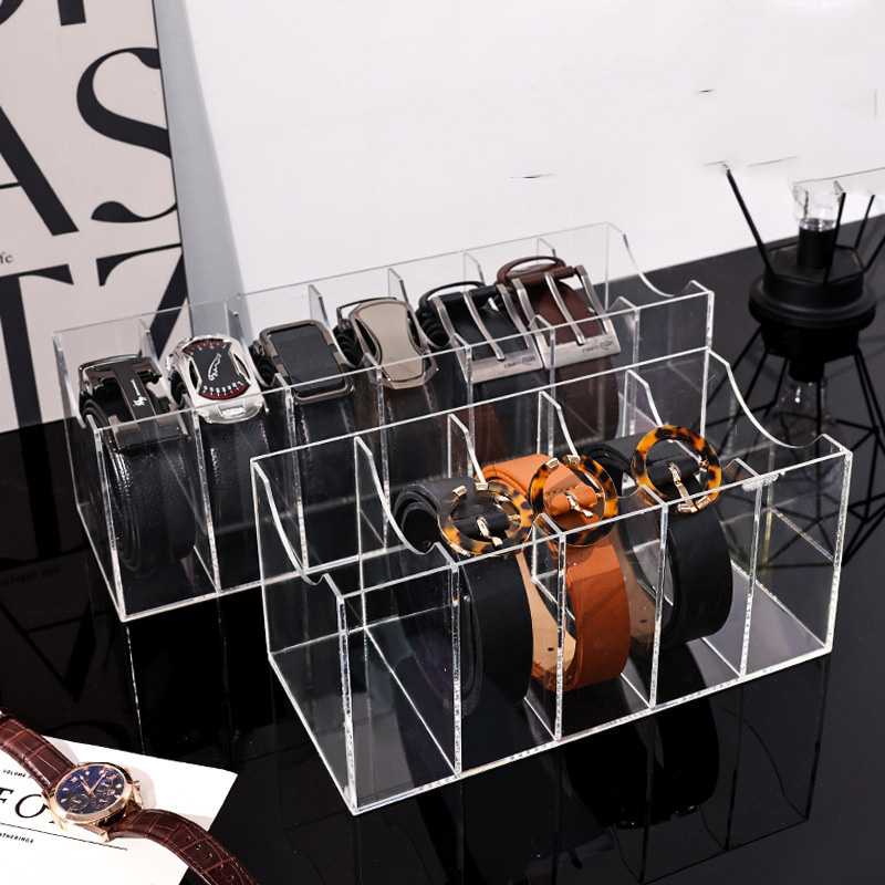 Men Accessories Drawer - منظم مكتب شفاف بأقسام قابلة للفصل