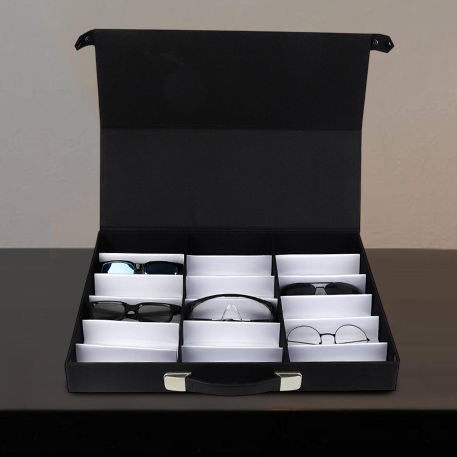 Men Accessories Drawer - منظم نظارات شمسية بـ 18 فتحة،