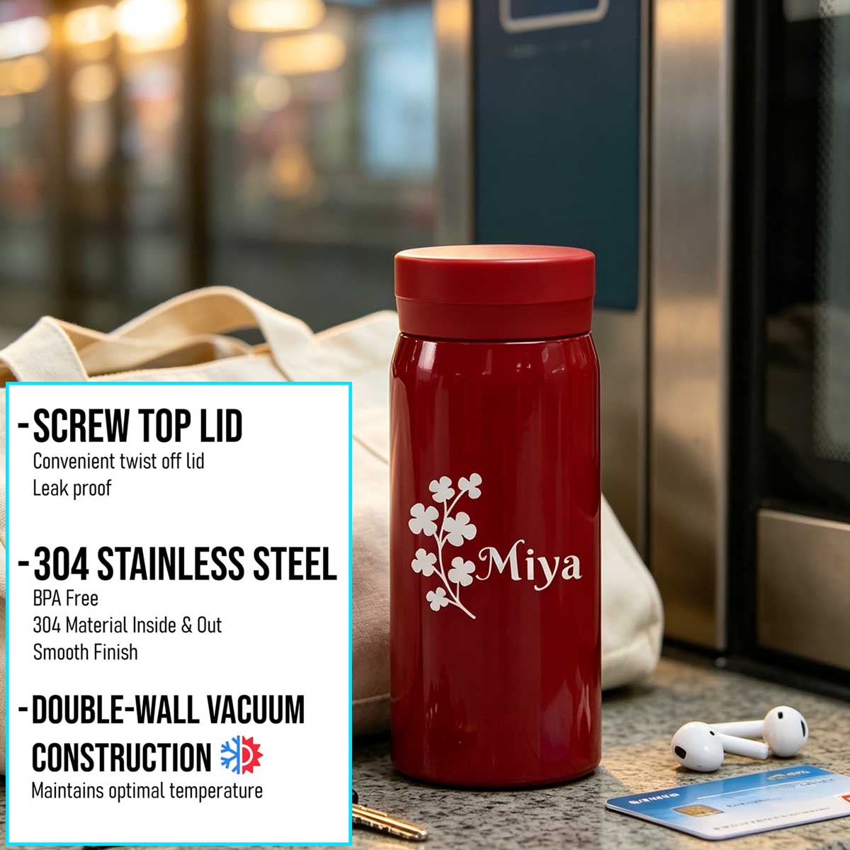 قارورة معزولة من الفولاذ المقا - مراجعة Flask Stainless Steel وسعره
