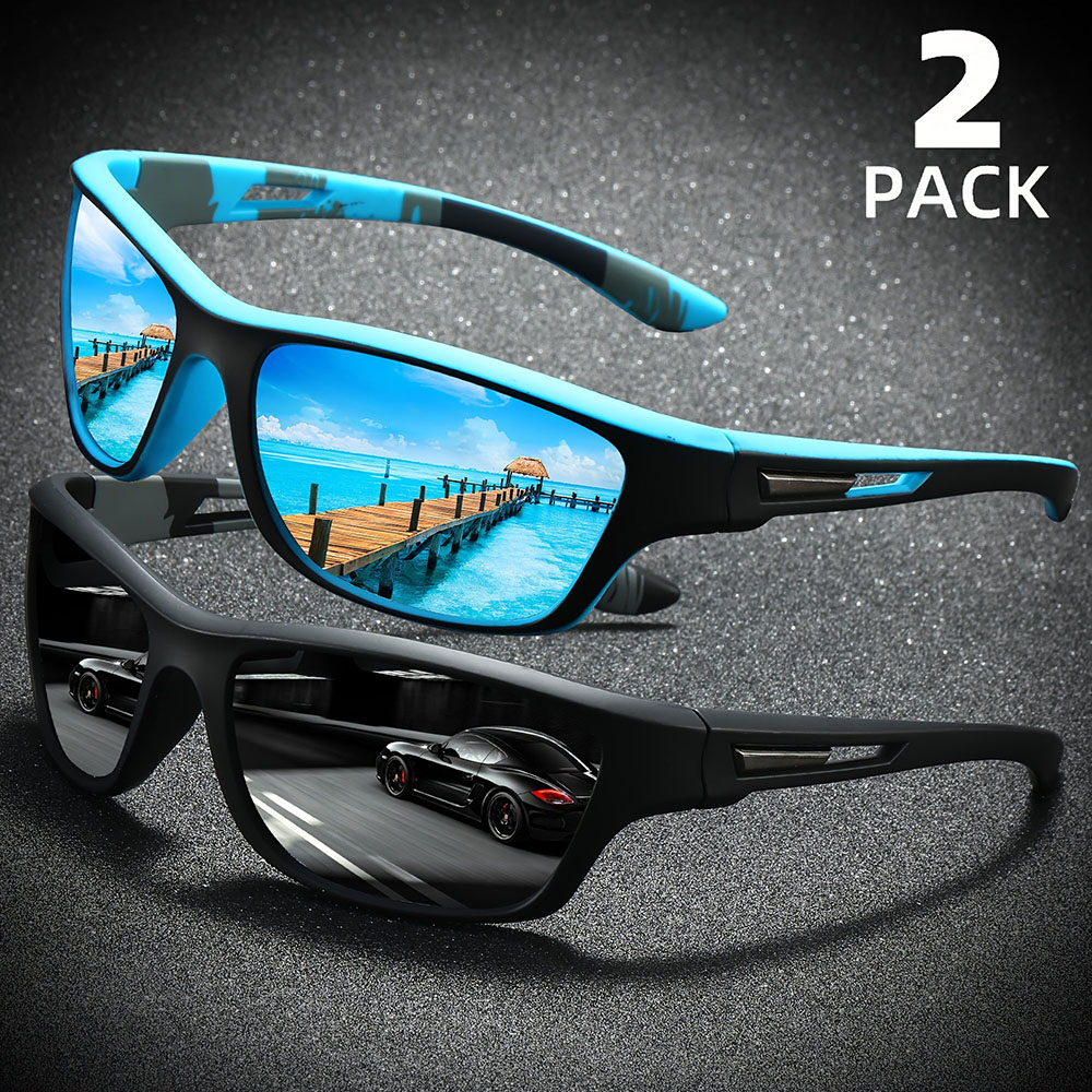 قطعتان من النظارات الشمسية الم - مراجعة Sunglasses Polarized Men وسعره