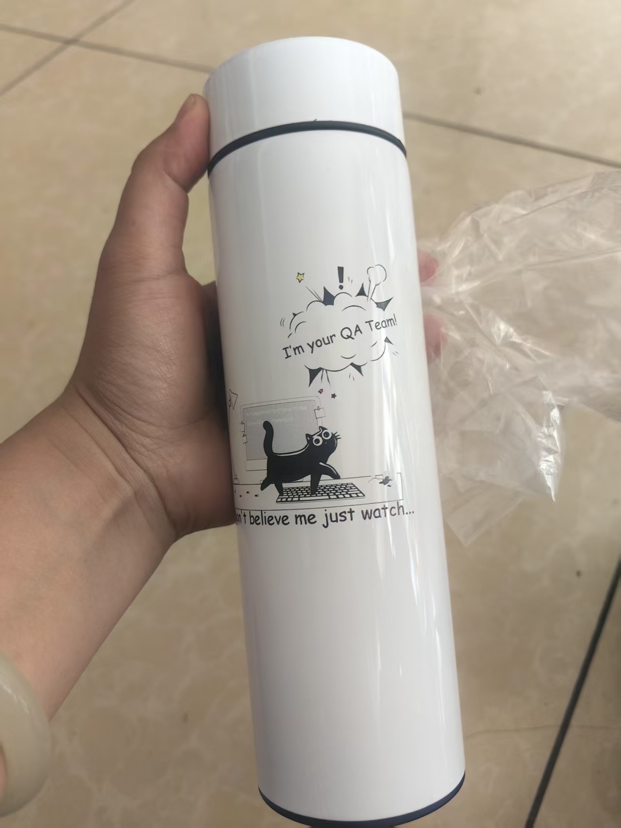 ترموس ستانلس ستيل SUS304 سعة 5 - مراجعة Flask Stainless Steel وسعره