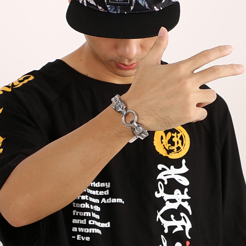 سوار كالين 19-23 سم بتصميم ذئب - مراجعة Men Accessories Bd وسعره