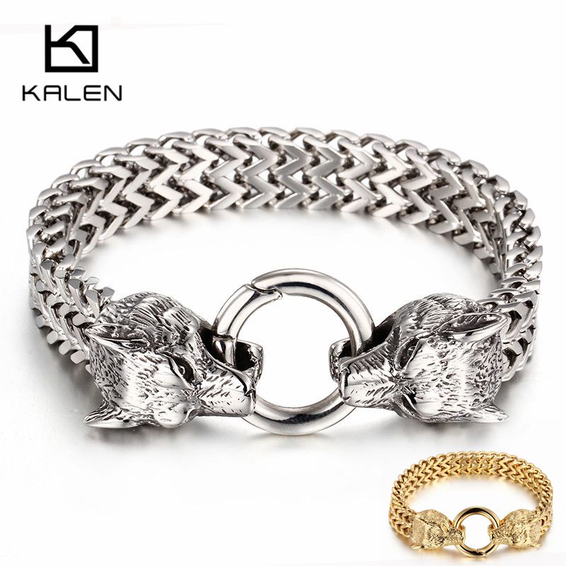 سوار كالين 19-23 سم بتصميم ذئب - مراجعة Men Accessories Bd وسعره