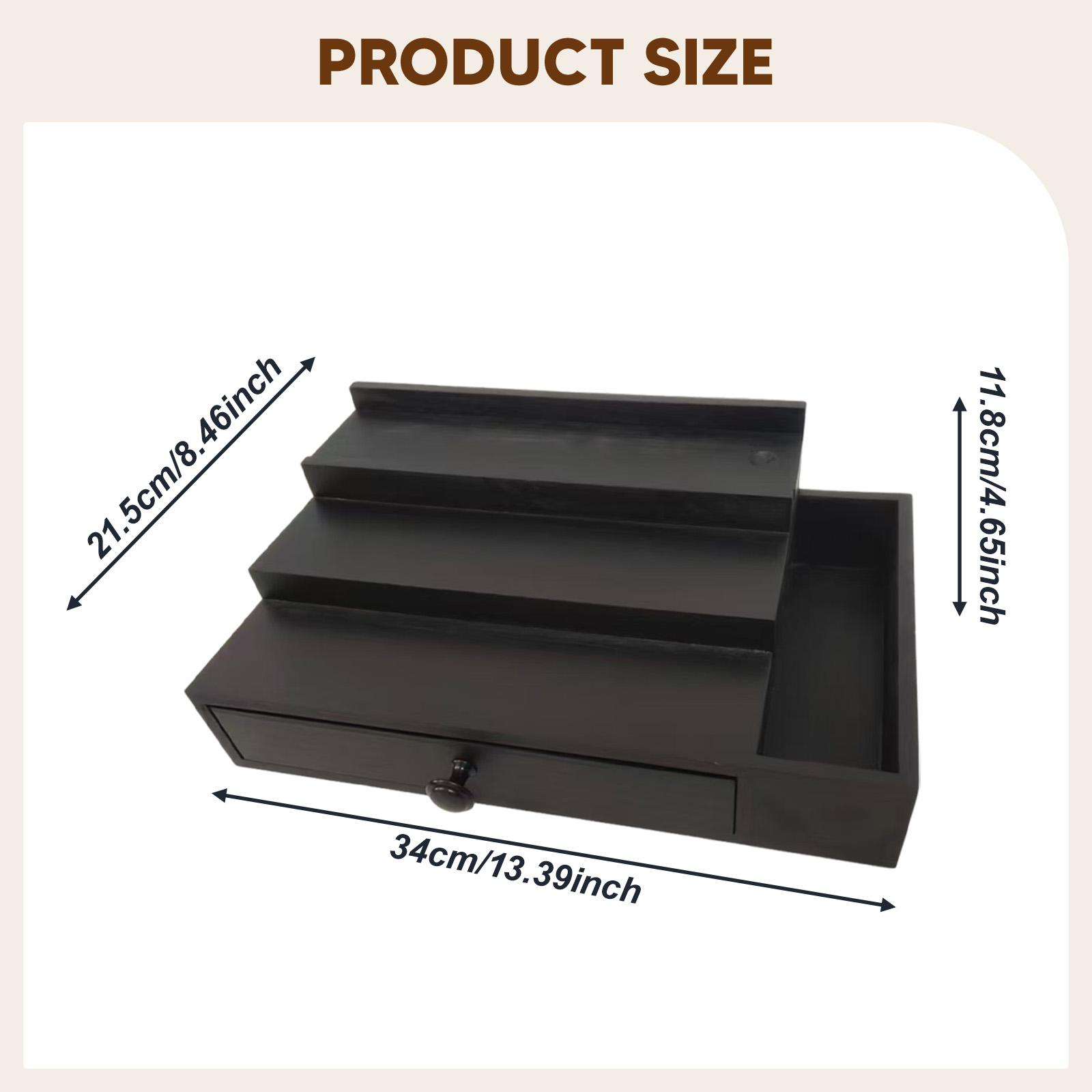 منظم عطور خشبي بثلاثة طبقات مع - مراجعة Men Accessories Drawer وسعره