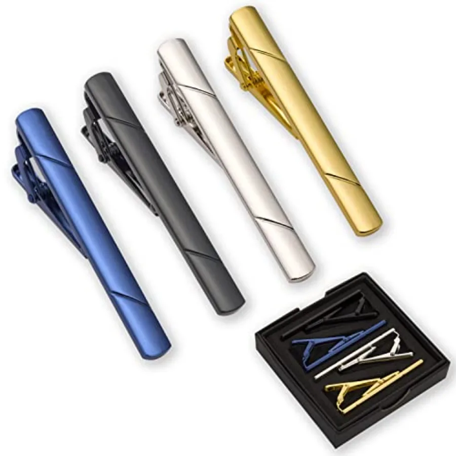 4 قطع مشابك ربطة عنق للرجال مع - مراجعة Men Accessories Gift وسعره