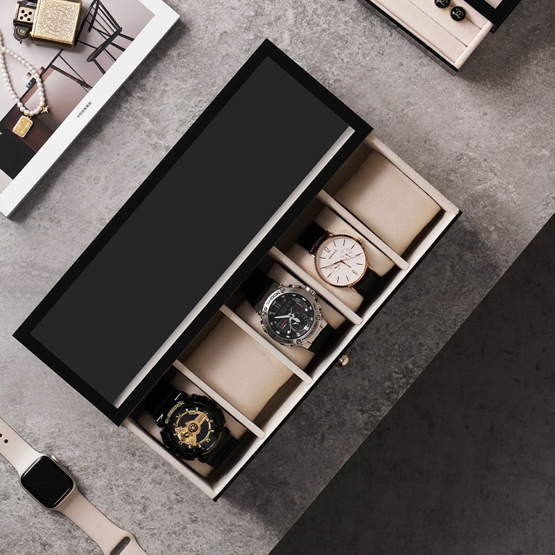 صناديق ساعات بلاستيكية فاخرة ب - مراجعة Men Accessories Drawer وسعره