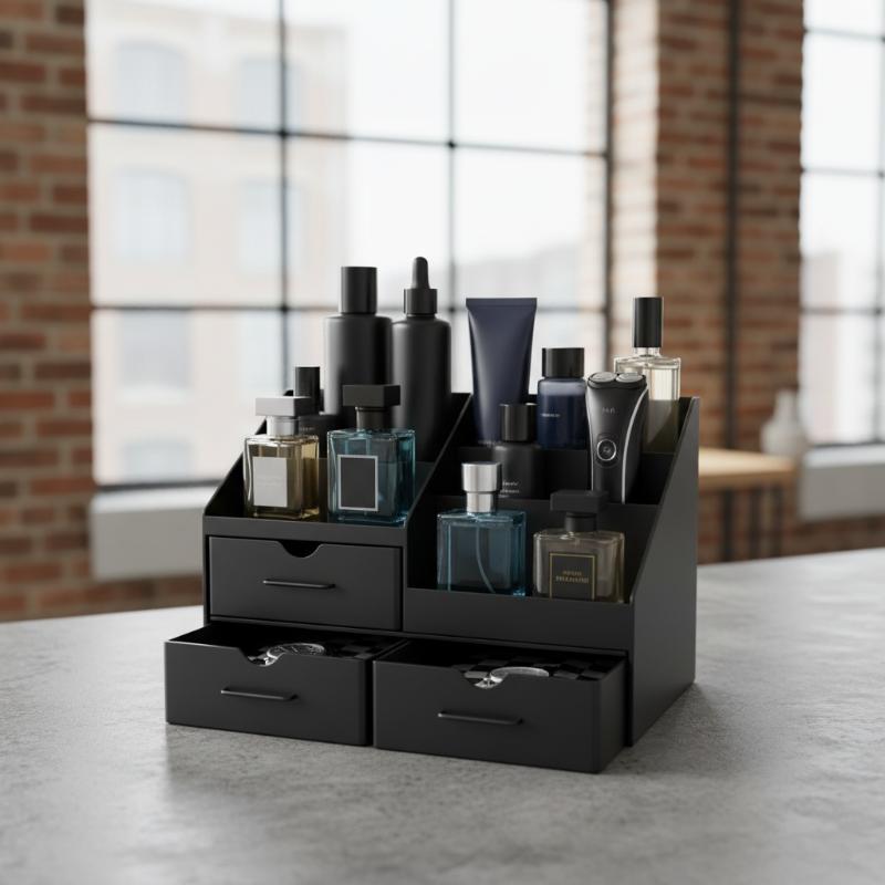 منظم عطور رجالي 3 في 1 مع أدرا - مراجعة Men Accessories Drawer وسعره
