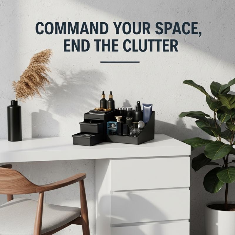 منظم عطور رجالي 3 في 1 مع أدرا - مراجعة Men Accessories Drawer وسعره
